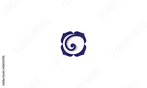 Fleur spirale marine