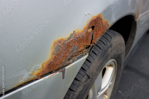 Severe Rust on A Car Fender