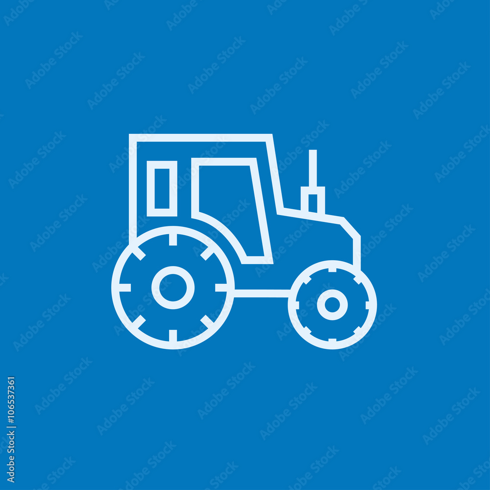 Tractor line icon.