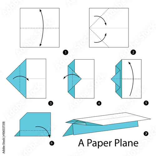 Step by step instructions how to make origami A Plane.