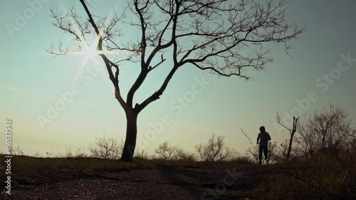 Wallpaper Mural Workout at the coast of the sea in the morning. Slow motion Torontodigital.ca