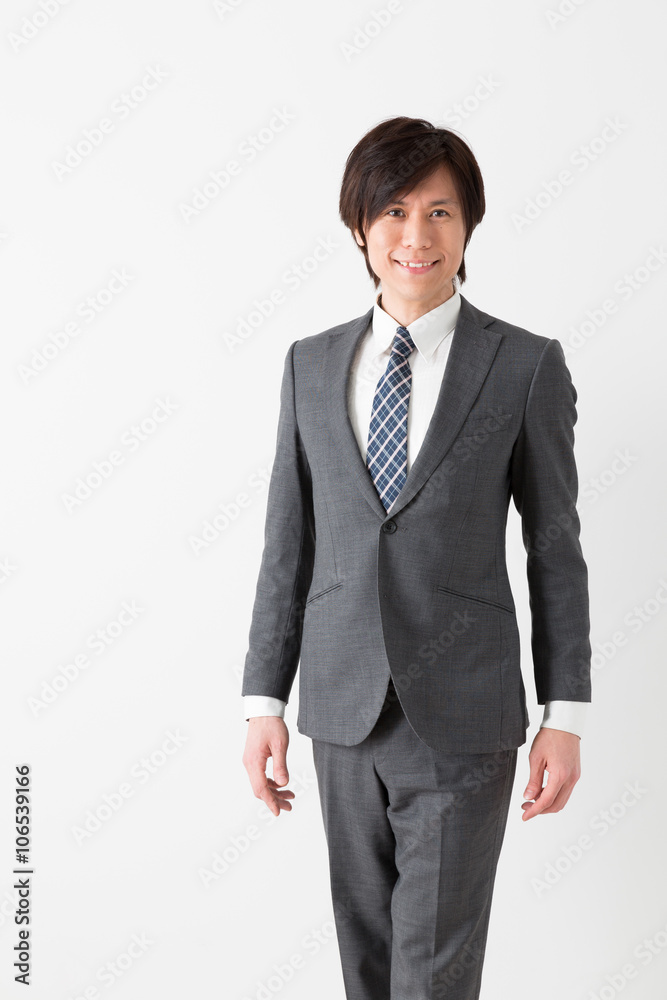 portrait of asian businessman on white background portrait of asian businessman on white background