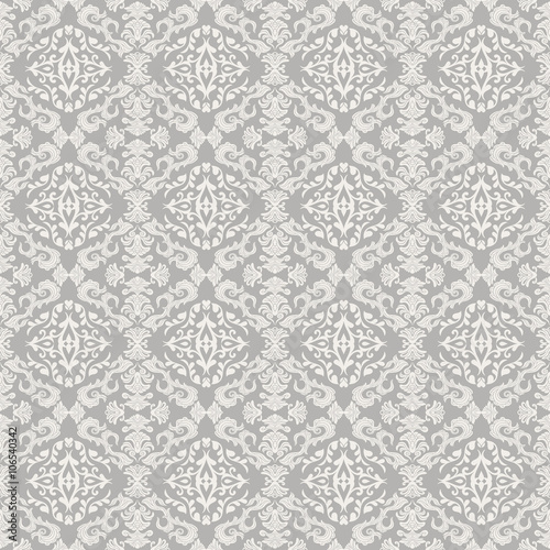 Vintage beautiful background with rich damask ornament