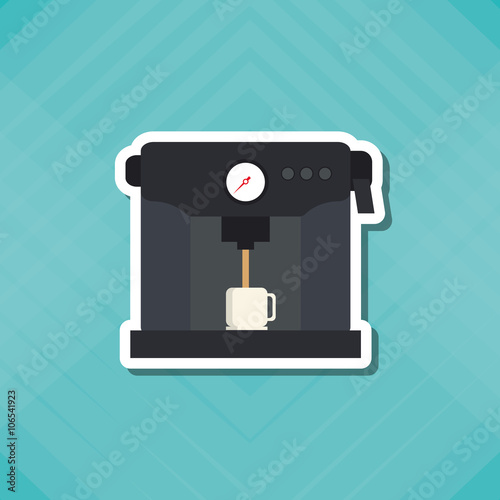 Fototapeta Naklejka Na Ścianę i Meble -  Coffee Shop icon design, Vector illustration