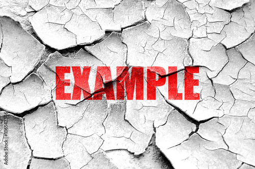 Grunge cracked example sign background