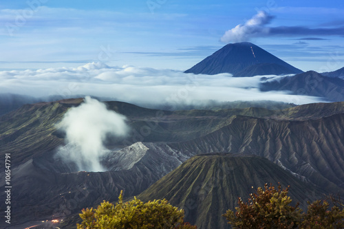  Indonesia, Mount Bromo volcanoes in Bromo Tengger Semeru National Park, East Java, one of Landscape landmark in Aisa.