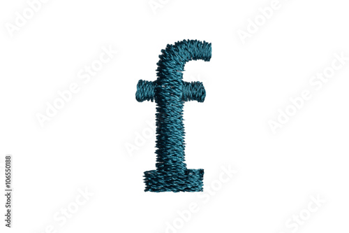 Wallpaper Mural Embroidery Designs alphabet f isolate on white background Torontodigital.ca