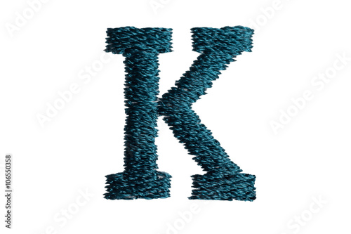 Wallpaper Mural Embroidery Designs alphabet K isolate on white background Torontodigital.ca