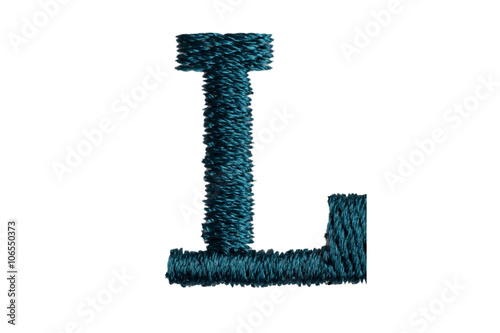 Wallpaper Mural Embroidery Designs alphabet L isolate on white background Torontodigital.ca