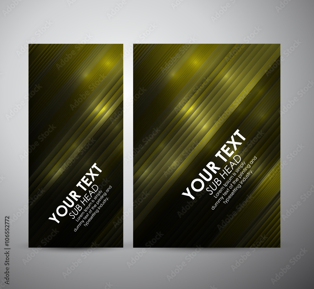 Abstract yellow shining line pattern. Graphic resources design template. Vector illustration