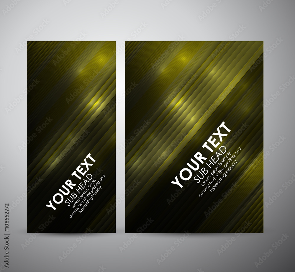 Fototapeta premium Abstract yellow shining line pattern. Graphic resources design template. Vector illustration