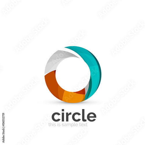 Free Download Abstract swirly round logo template - GFXLoad