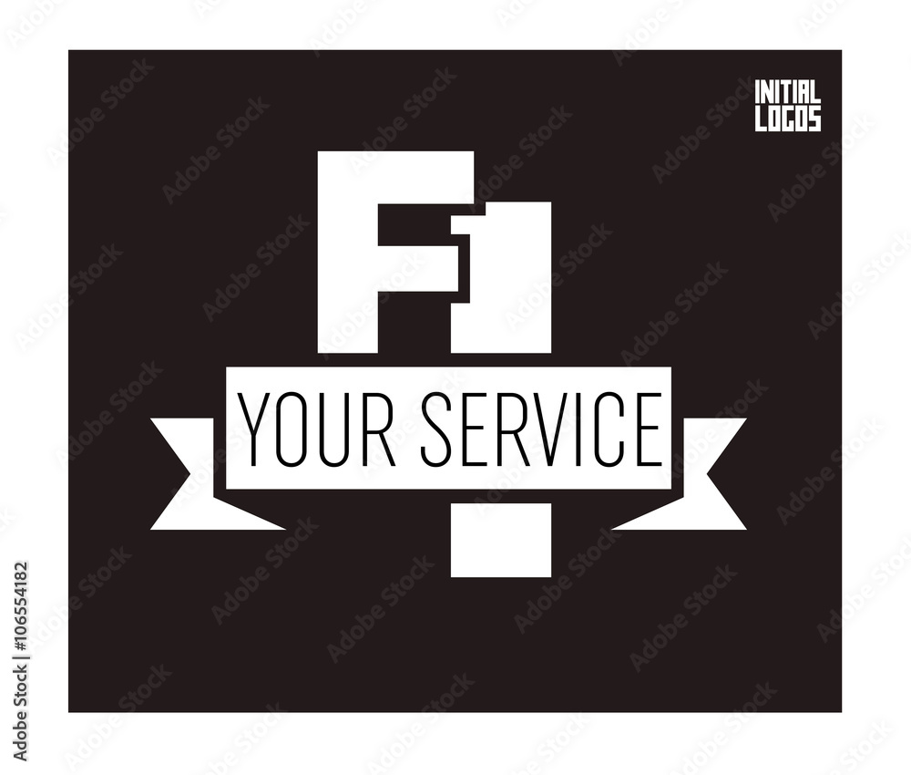 FI Initial Logo for your startup venture FI Initial Logo for your startup venture
