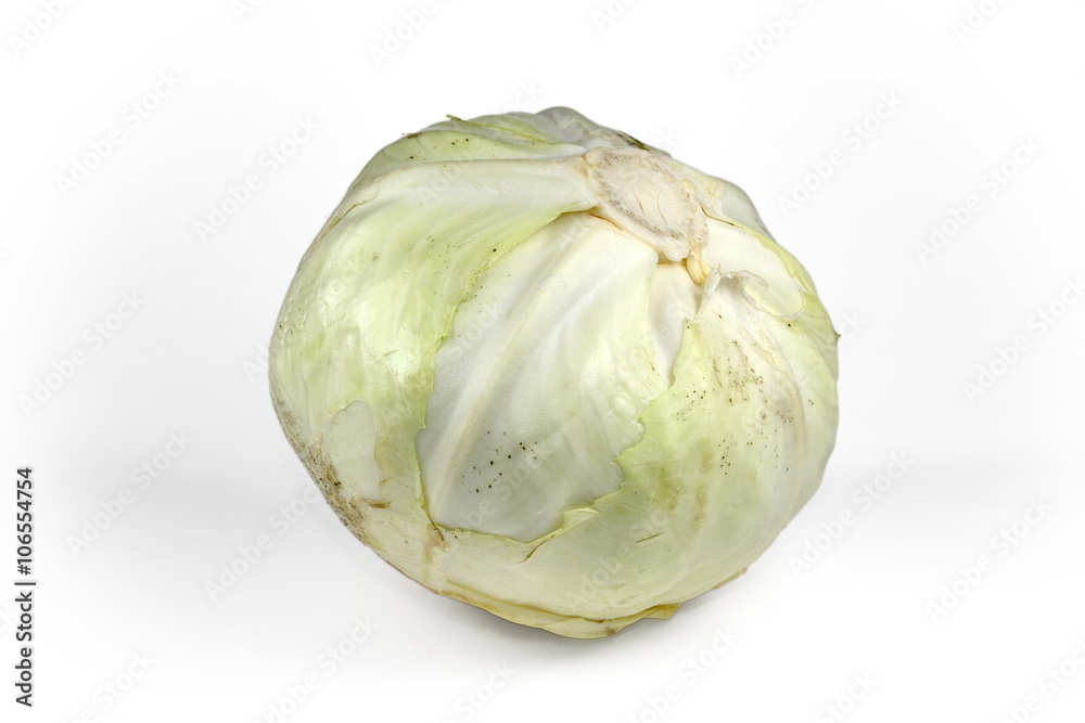 green cabbage isolated on white background green cabbage isolated on white background