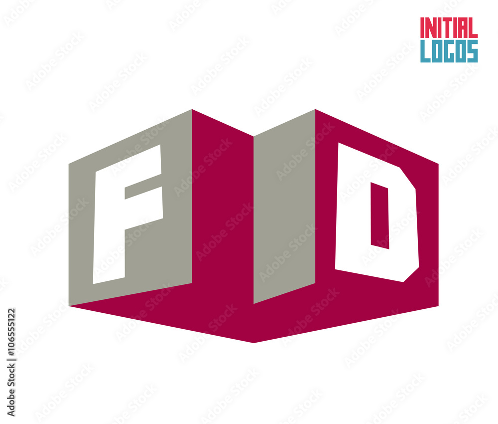 FD Initial Logo for your startup venture FD Initial Logo for your startup venture