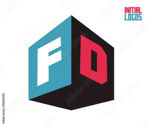 FD Initial Logo for your startup venture