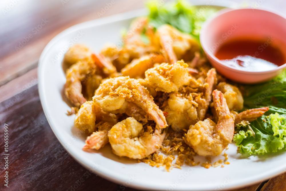 Shrimp with garlic pepper Shrimp with garlic pepper