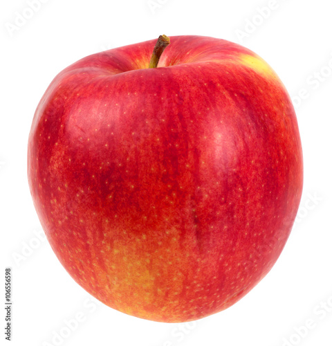 Fresh red apple, isolated on white.