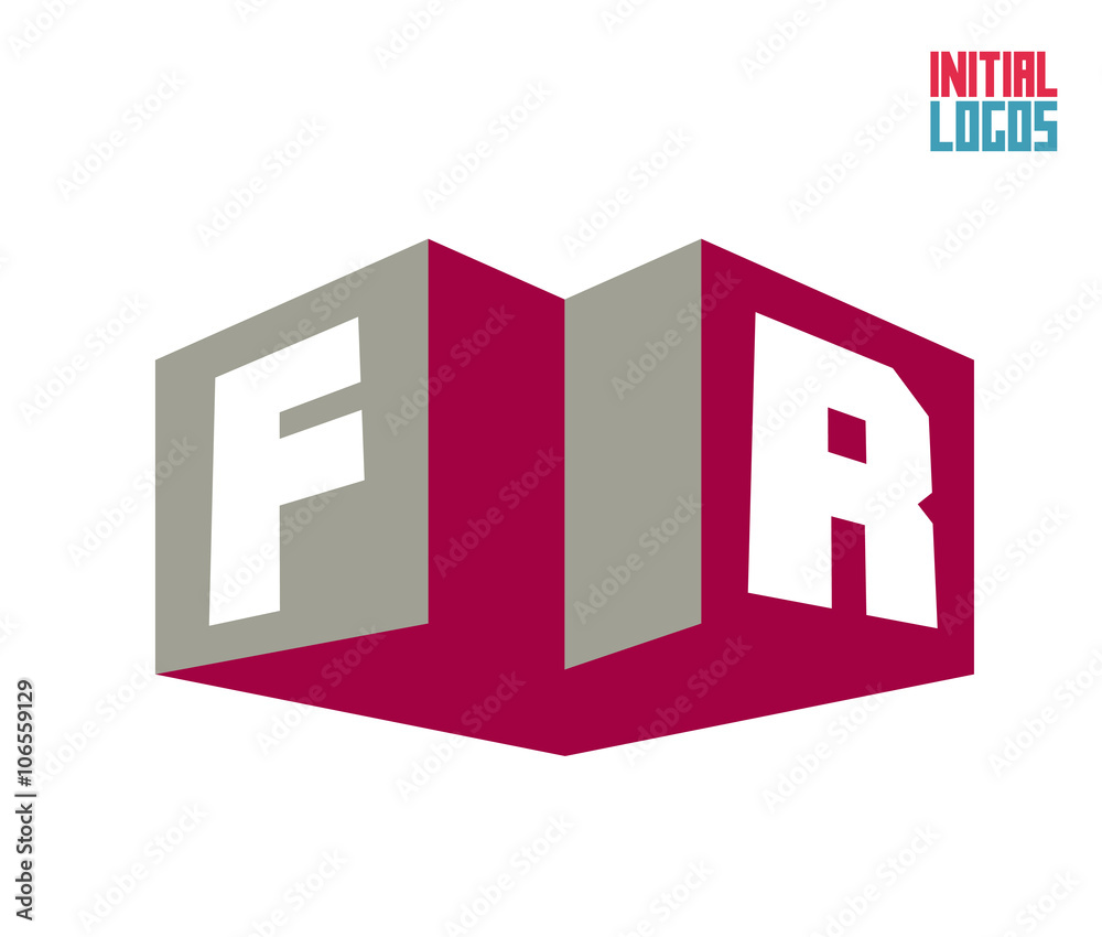 FR Initial Logo for your startup venture FR Initial Logo for your startup venture