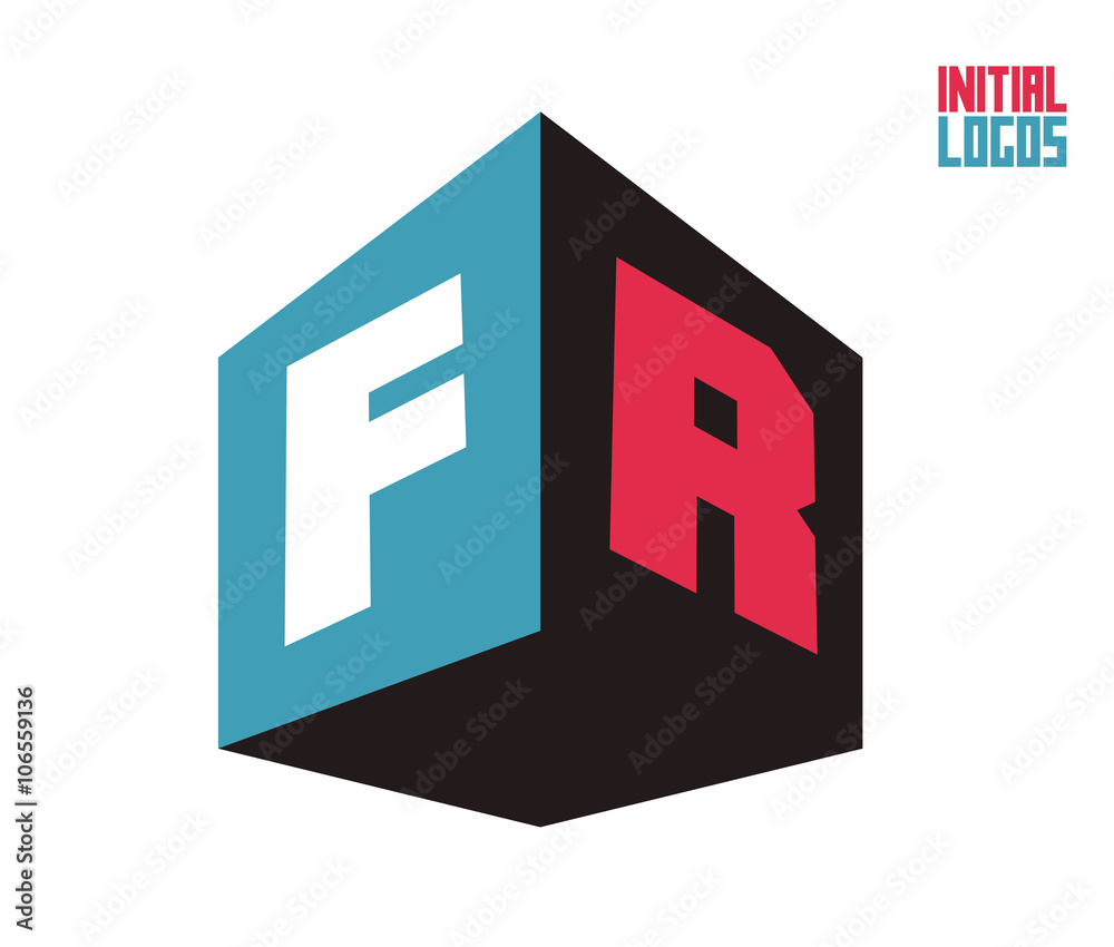 FR Initial Logo for your startup venture FR Initial Logo for your startup venture
