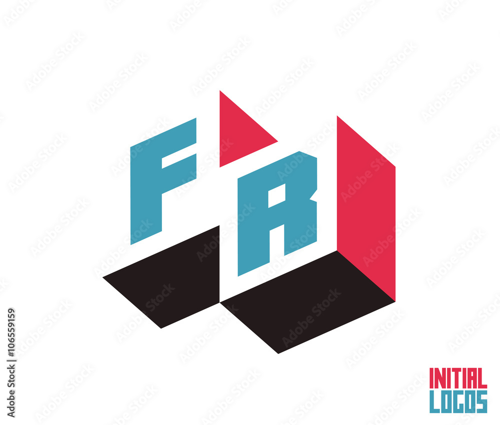 FR Initial Logo for your startup venture