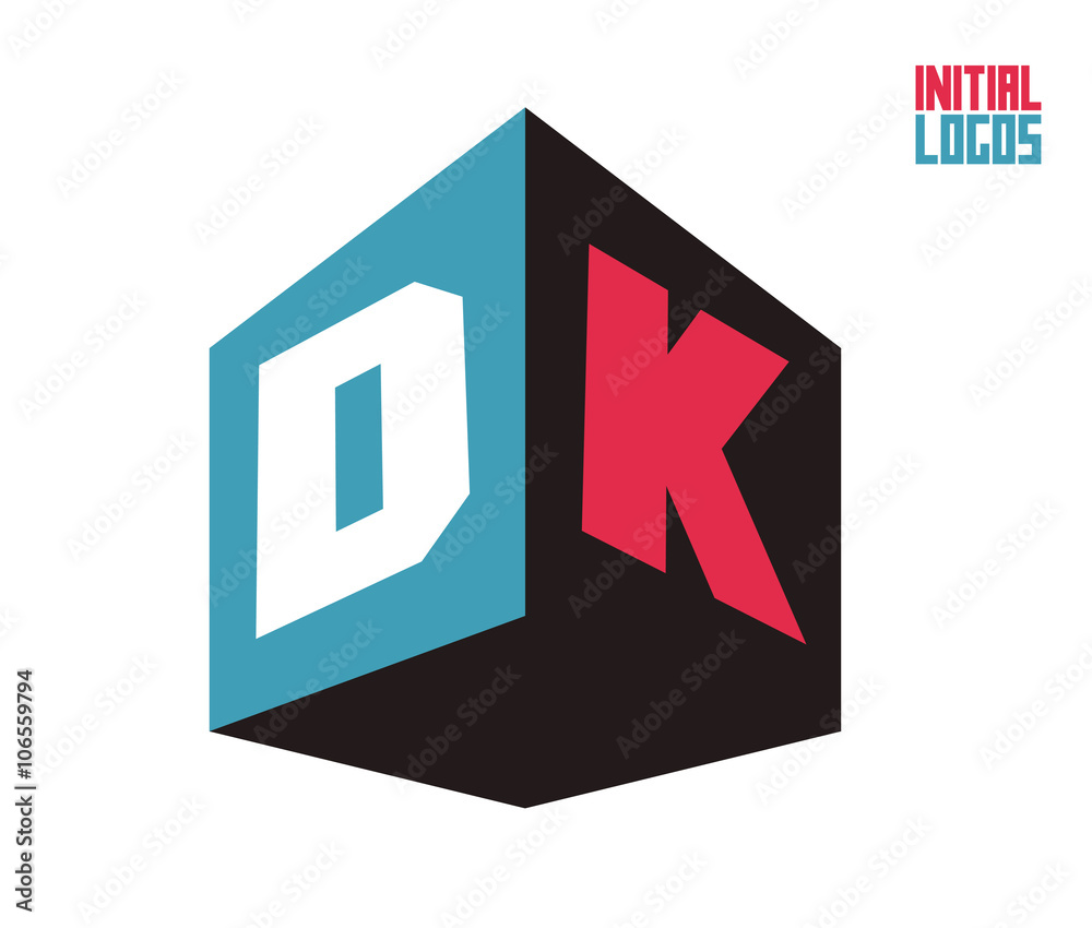 DK Initial Logo for your startup venture DK Initial Logo for your startup venture