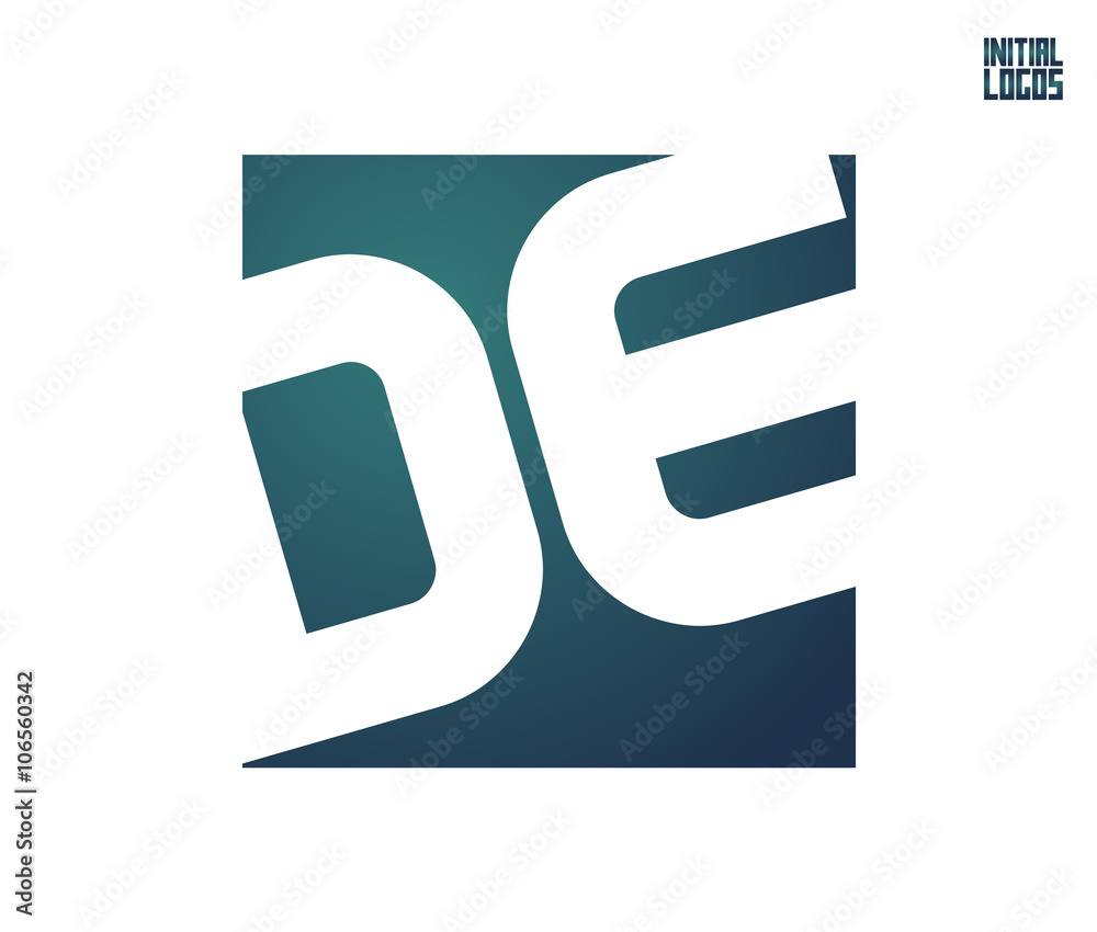 DE Initial Logo for your startup venture DE Initial Logo for your startup venture
