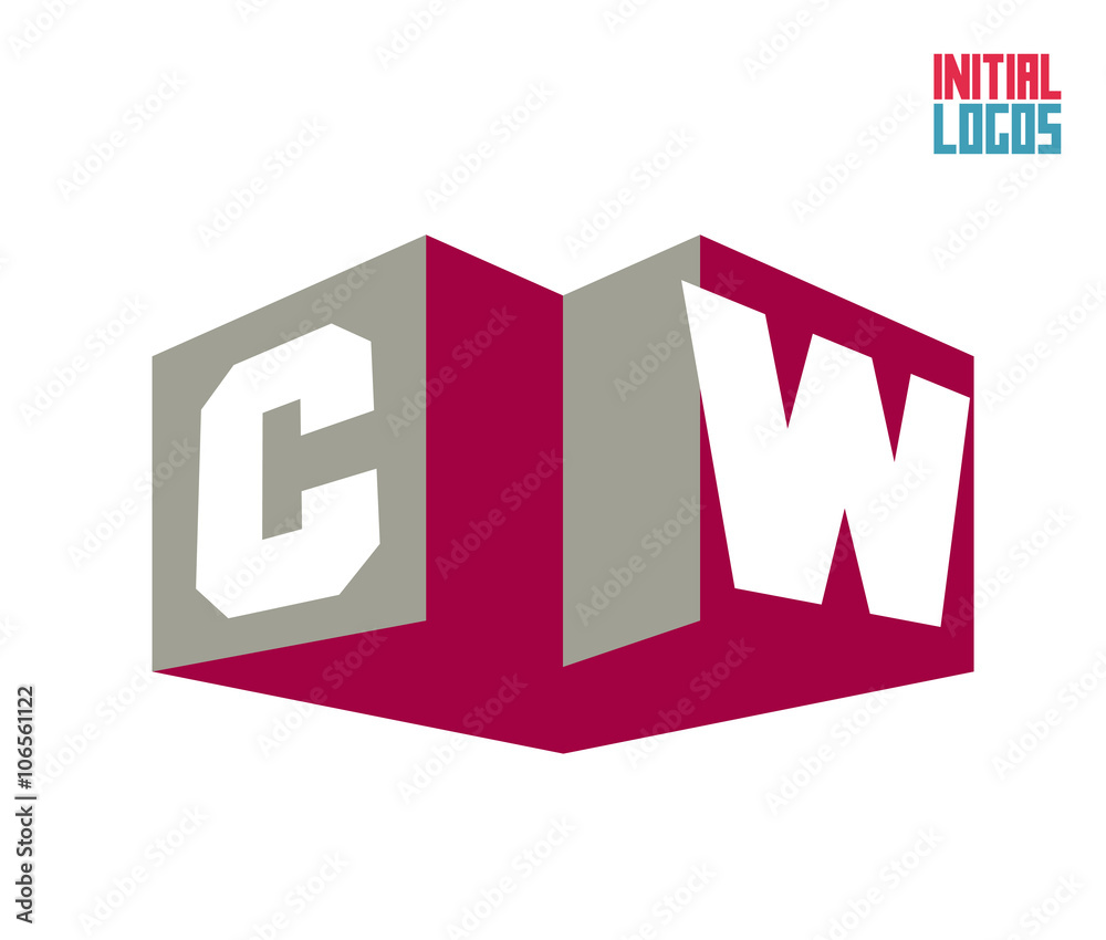 CW Initial Logo for your startup venture