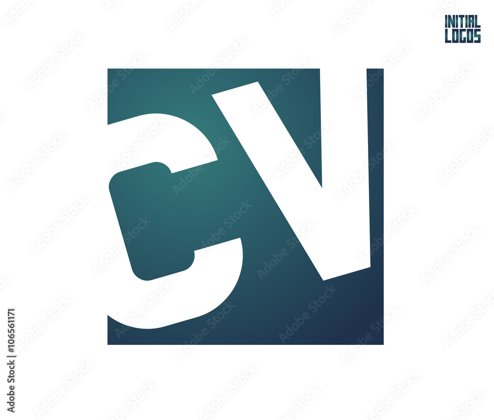 CV Initial Logo for your startup venture CV Initial Logo for your startup venture