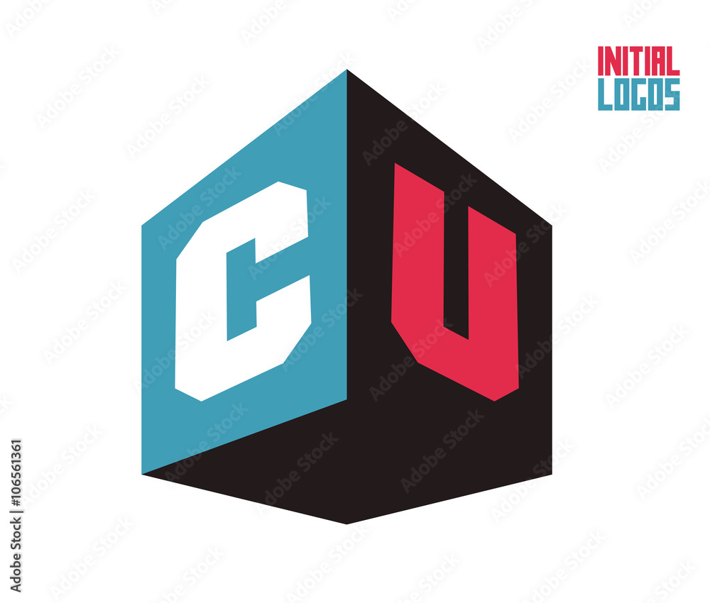 CU Initial Logo for your startup venture CU Initial Logo for your startup venture