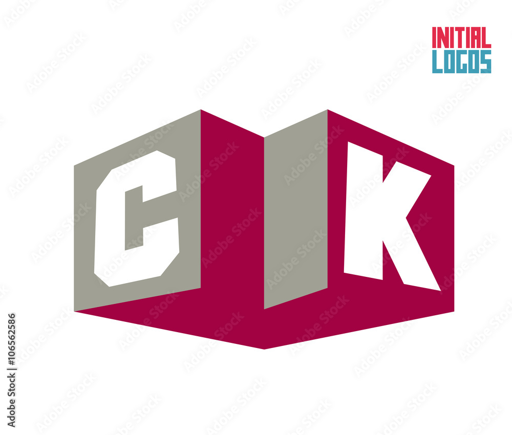 CK Initial Logo for your startup venture