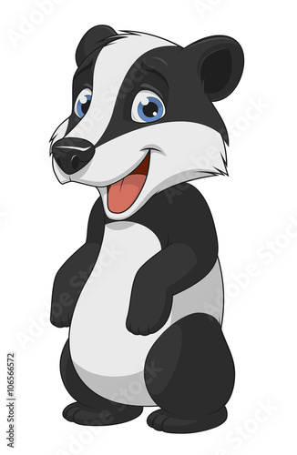 Obraz na plátně Little funny badger