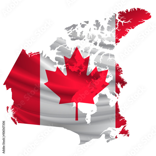 カナダ 国旗 地図 アイコン
