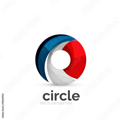 Free Download Abstract swirly round logo template - GFXLoad