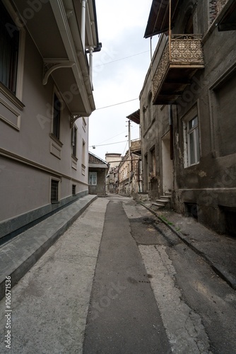 Narrow street in center of Tbilisi, Georgia © Wisky
