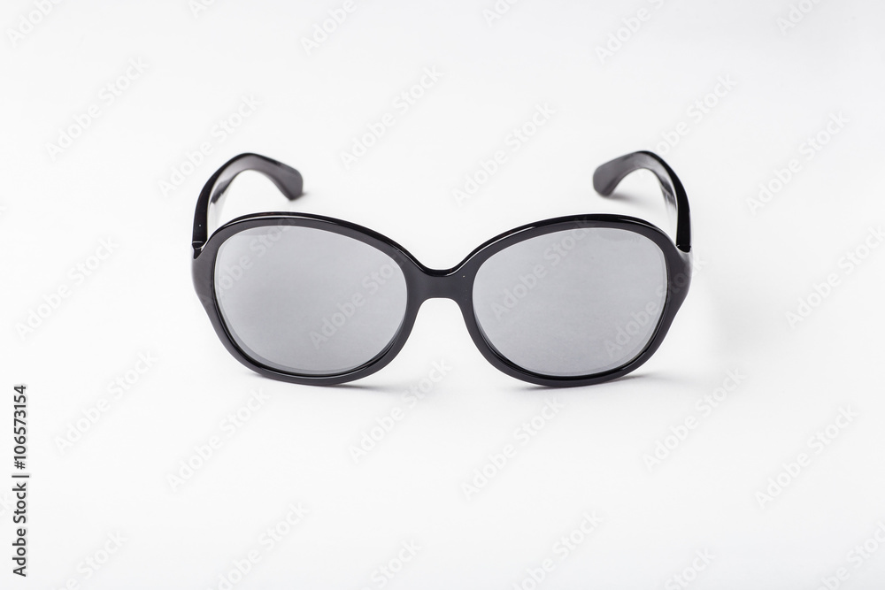 Fototapeta premium gray sunglasses isolated on a white background