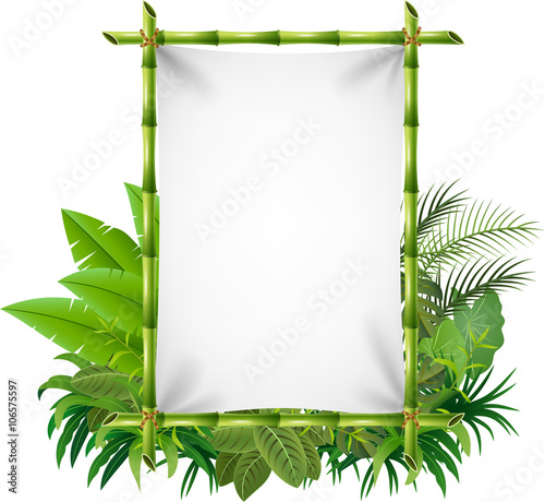 Illustration of blank sign 