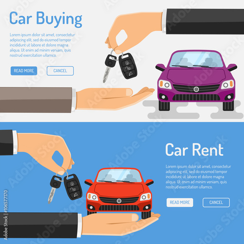 Rent amd Buying Car Banner
