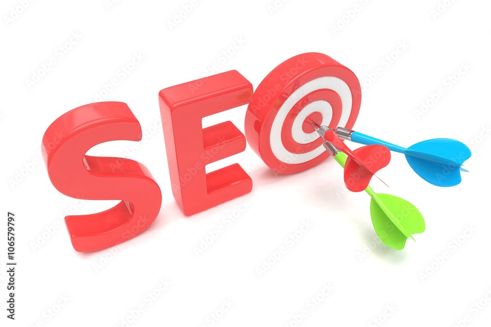 SEO concept. 3D illustration. SEO concept. 3D illustration.