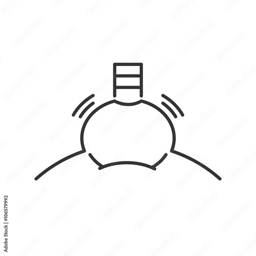 Line Icon Style, herbal compressing ball icon Line Icon Style, herbal compressing ball icon