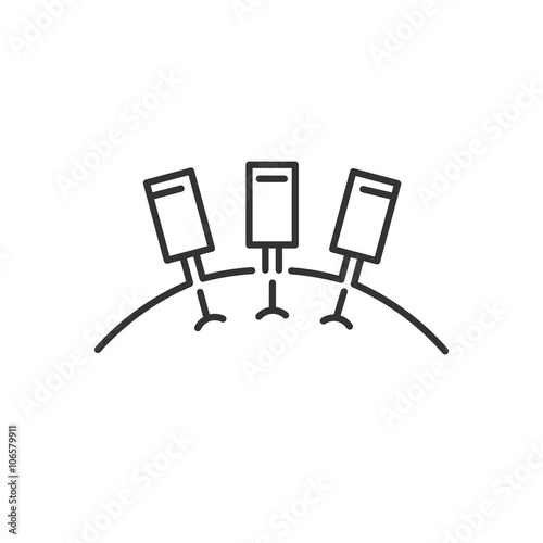 Line Icon Style,  Getting An Acupuncture icon