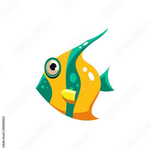 Striped Fish. Vector Illustration