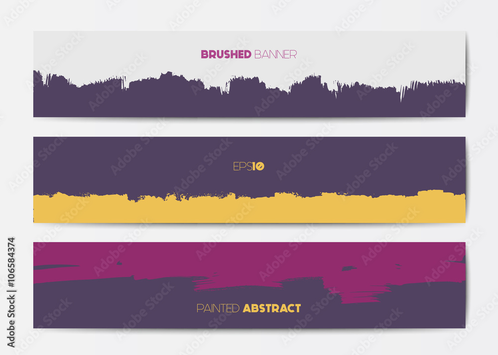 Abstract grunge banner templates