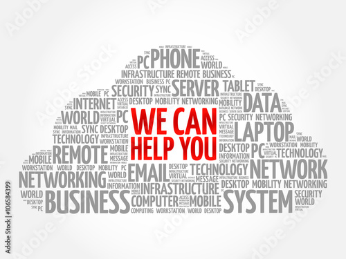 We can help you word cloud concept
