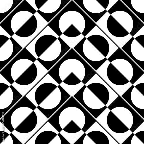 Seamless Square, Triangle and Circle Pattern