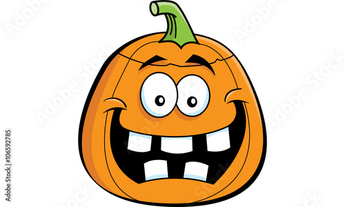 Cartoon illustration of a Jack O Lantern.