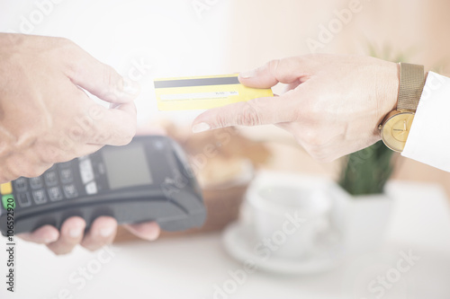 paying with credit card  photo