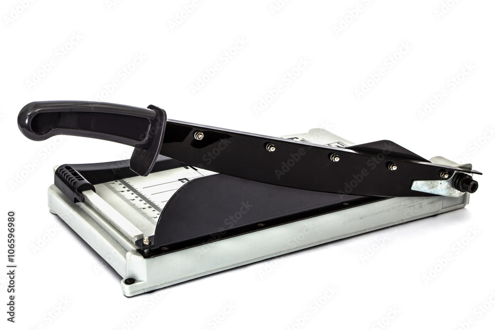 Cutter for a paper, isolated on white background Cutter for a paper, isolated on white background