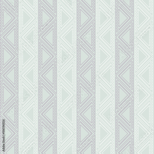 Seamless vector geometric pattern. Blue pastel background with triangles in the shape of zigzag. Series of Decorative and Ornamental Seamless Patterns.
