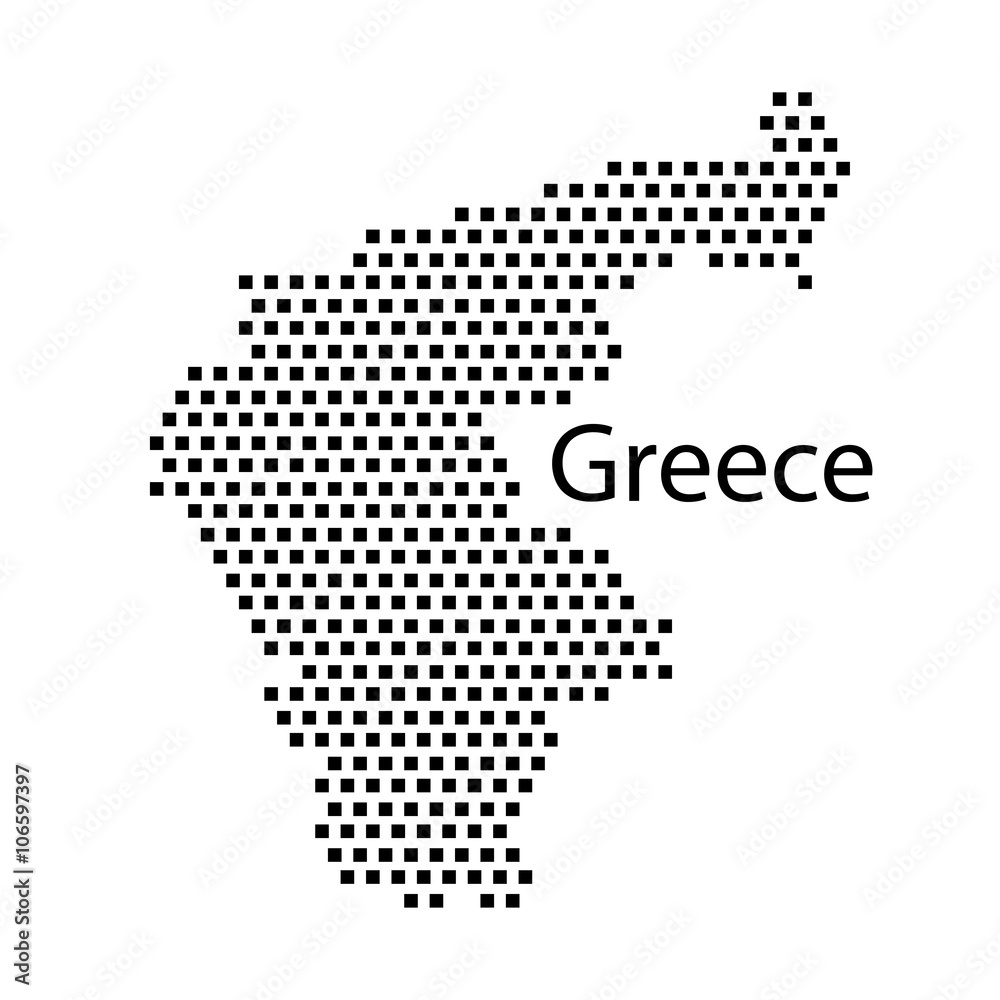map of Greece,dot